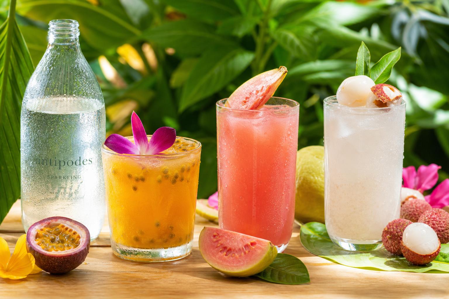 Jus de fruits locaux et eaux fraîches
