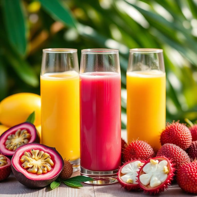 Jus de fruits locaux