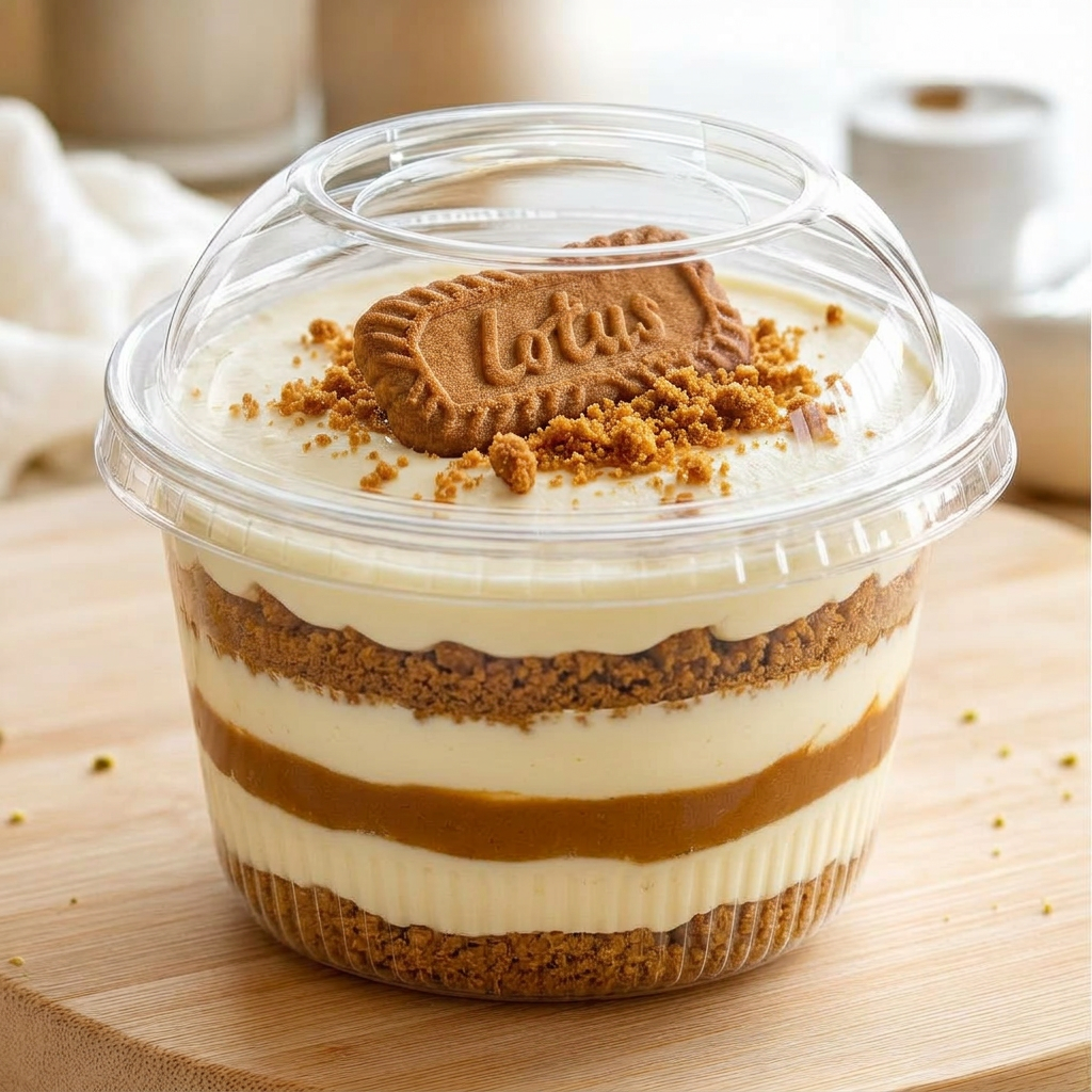 Verrine tiramisu spéculoos — pâte caramélisée et miettes épicées